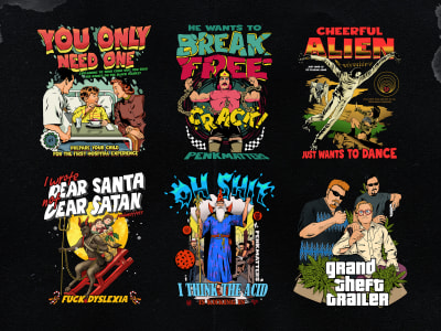 A comics style t shirt or illustration