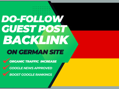 German Guest Post backlink on high traffic website