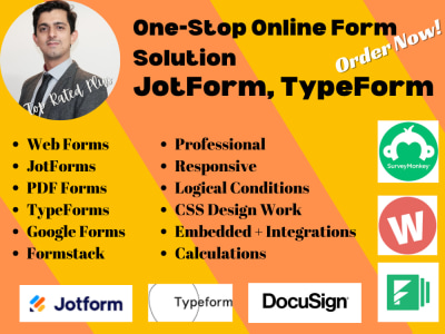 Professional Online Form, PDF Form/Survey using JotForm, TypeForm