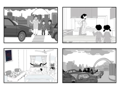 Storyboard for advertising, animation, and Explainer videos