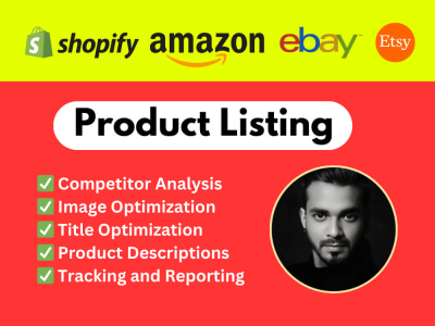 A product listing for Amazon Shopify eBay product lister