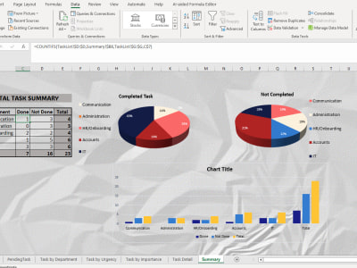 A Microsoft Excel task tracker