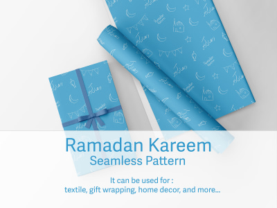 A fantastic seamless pattern for Ramadan ' نمط لشهر رمضان المبارك '