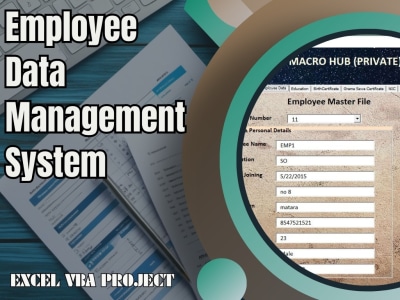 Excel VBA Employee Data Management System | Upwork