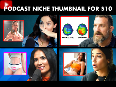 Best and amazing police podcast niche youtube thumbnail
