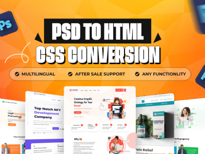 Psd to html, figma to html, image to html | Upwork