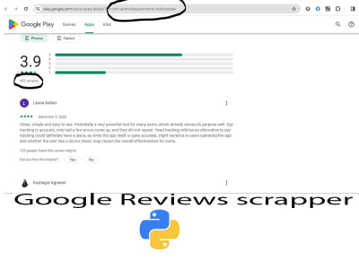 A fantastic scraper to scrape google app reviews