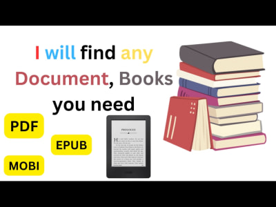 Any Book or Document in PDF & Word Formats!
