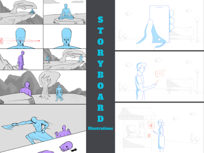 Storyboard Illustrations | Frames | Digital Art
