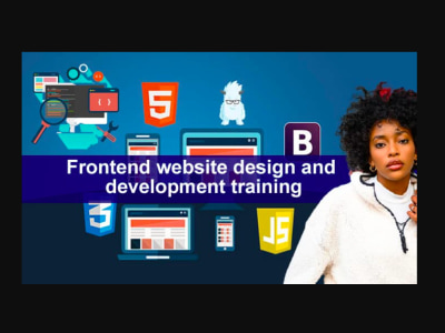 Front end web development using HTML,CSS,bootstrap,react js and jquery ... image.