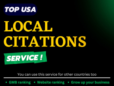 Top USA local citations and local listings for local SEO gmb ranking