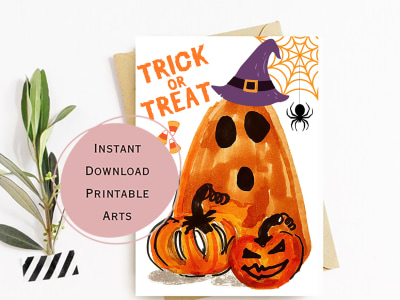 Customized Handmade card to print for beloved ones and kids