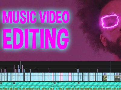 A professional music video editing