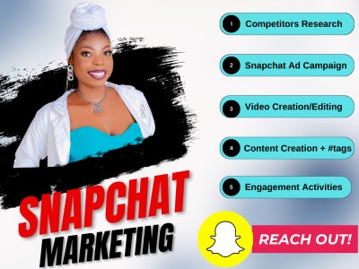 Professional setup snapchat ads, snapchat marketing and snapchat promotion