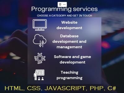 Awesome  lessons in website, application or game development