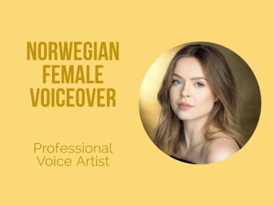 A professional female Norwegian voice-over