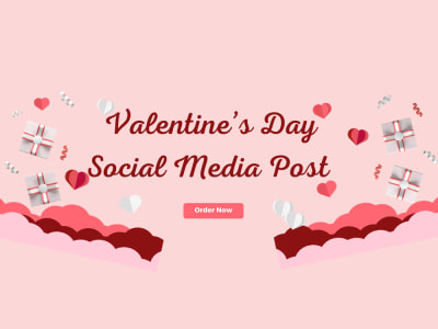 Valentine's Day Facebook/Instagram Post, Ads, Story, Banner, Cover Design