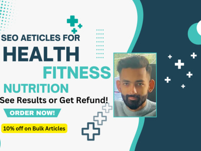 SEO Health, Fitness, and Nutrition Articles and Blogs | SEO Content Writer