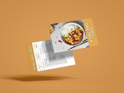 Personalized recipe cards / postcard design