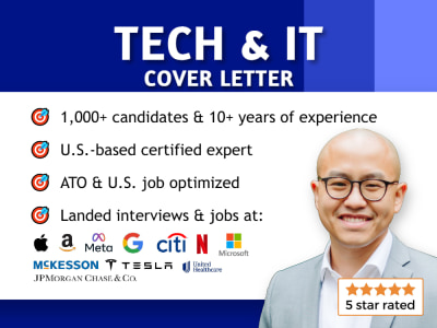 A Personalized Executive Cover Letter for IT & Tech Companies in 24 hours!