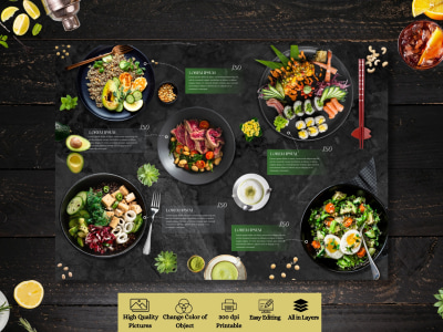 Professional custom restaurant menu design services