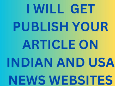 Publish your article on Indian and USA news websites