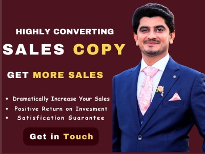Professional sales page copywriter that increase your sales