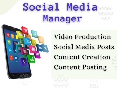 A social media manager/social media marketer for your business