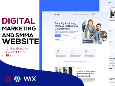 A digital marketing agency website, smma website or agency website | Upwork