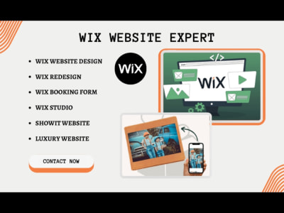 Wix website design, wix clone, wix online store, wix booking, wix form
