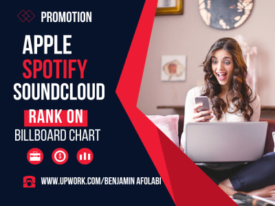 Your music rank on Apple Spotify and SoundCloud or album on Billboard chart