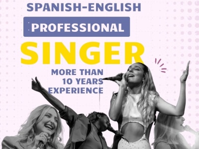 A professional singer to record your vocals and cover songs