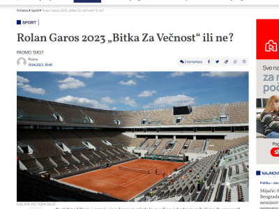 An article in Serbian or English language