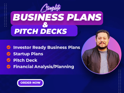 An investor-ready business plan / a pitch deck presentation with Financials