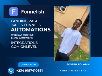 Design an highly converting funnelish funnel and eye catchy landing pages