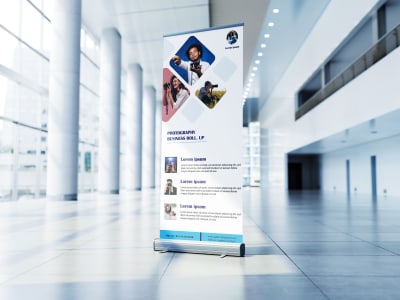 A modern Roll up Banner | Upwork