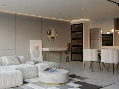 A beautiful 3d interior rendering by Blender