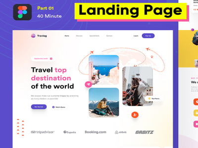 Website Landing Page UI UX design in Figma