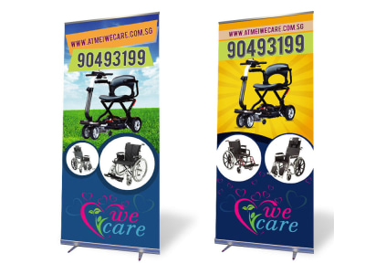 Creative signage design, roll up banner, pull up banner, Event Stand Banner