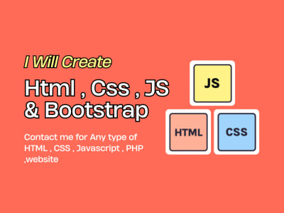 Html css javascript website done | Upwork