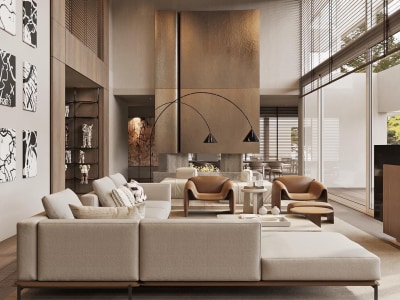 Realistic interior design of living room | Lounge Design | 3d Rendering