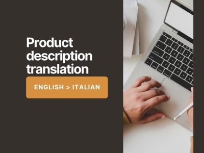 English to Italian product description