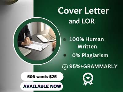 A winning job cover letter and LOR
