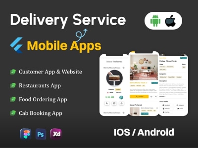 Online ordering and delivery service Mobile Apps