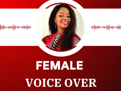 A professional female voiceover