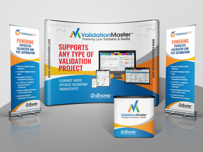 Creative roll up /pull up banner, Trade show booth design in 24 hrs