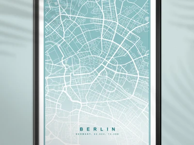 A custom city map poster as your wishes | Upwork