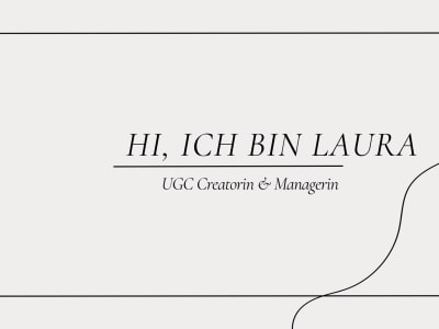 A TikTok and IG ugc creator in german