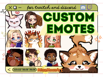 Custom emotes for your twitch or discord
