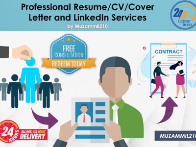 Upgraded professional resume, cv, cover letter, linkedin